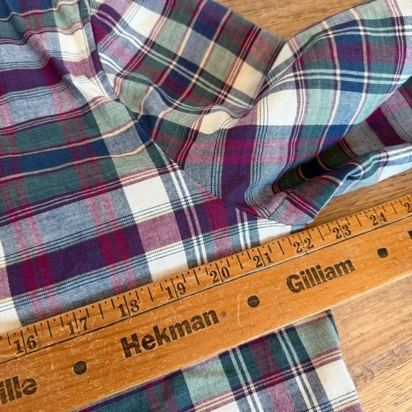 Brooks Brothers Vintage Zip Up Bomber Jacket Plaid Lightweight 10P Medium EUC - Picture 6 of 8